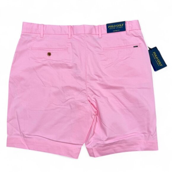 Polo Golf Ralph Lauren Men's Tailored Fit Pink Shorts Size 38 Stretch NWT - Picture 5 of 10